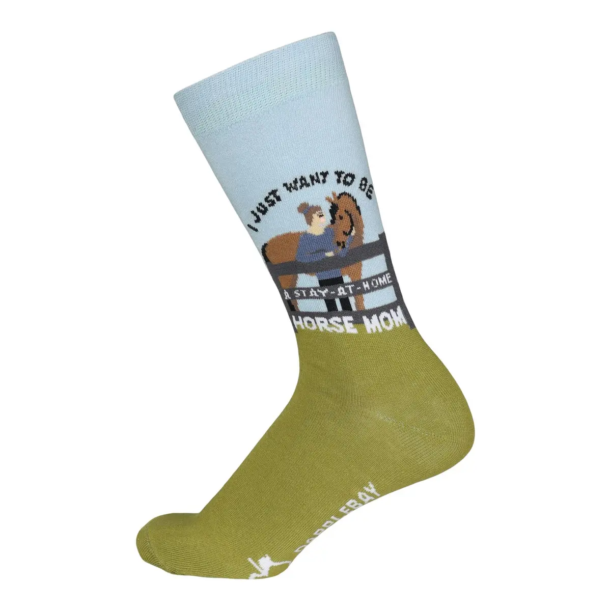 Dapplebay  Knit Crew Socks-Horse Mom 1