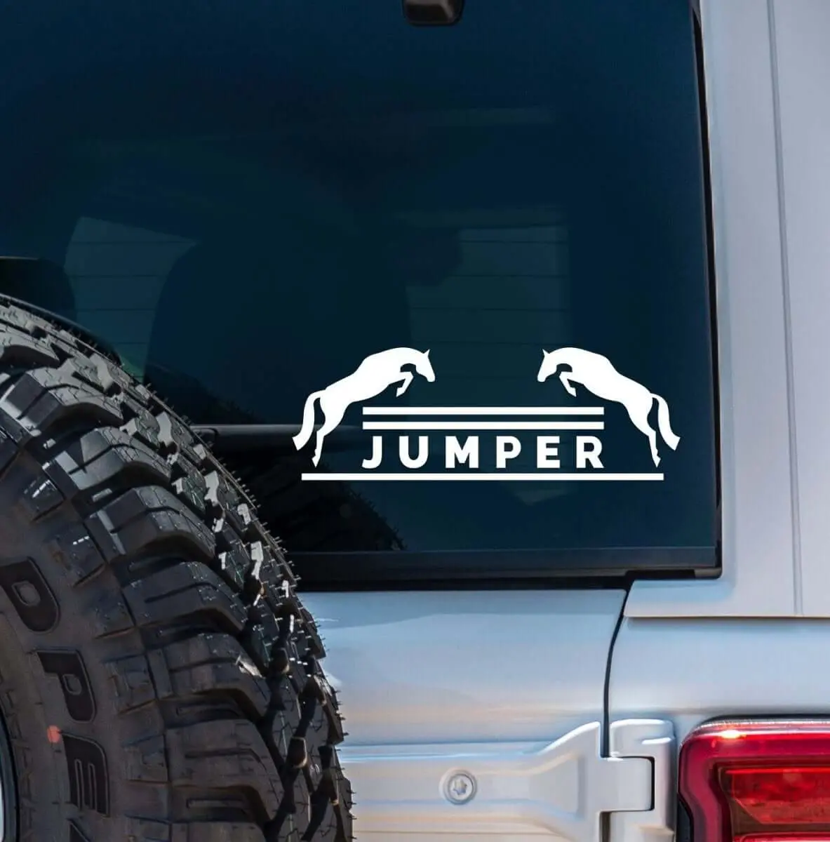 Dapplebay Jumper - Vinyl Decal-White 1