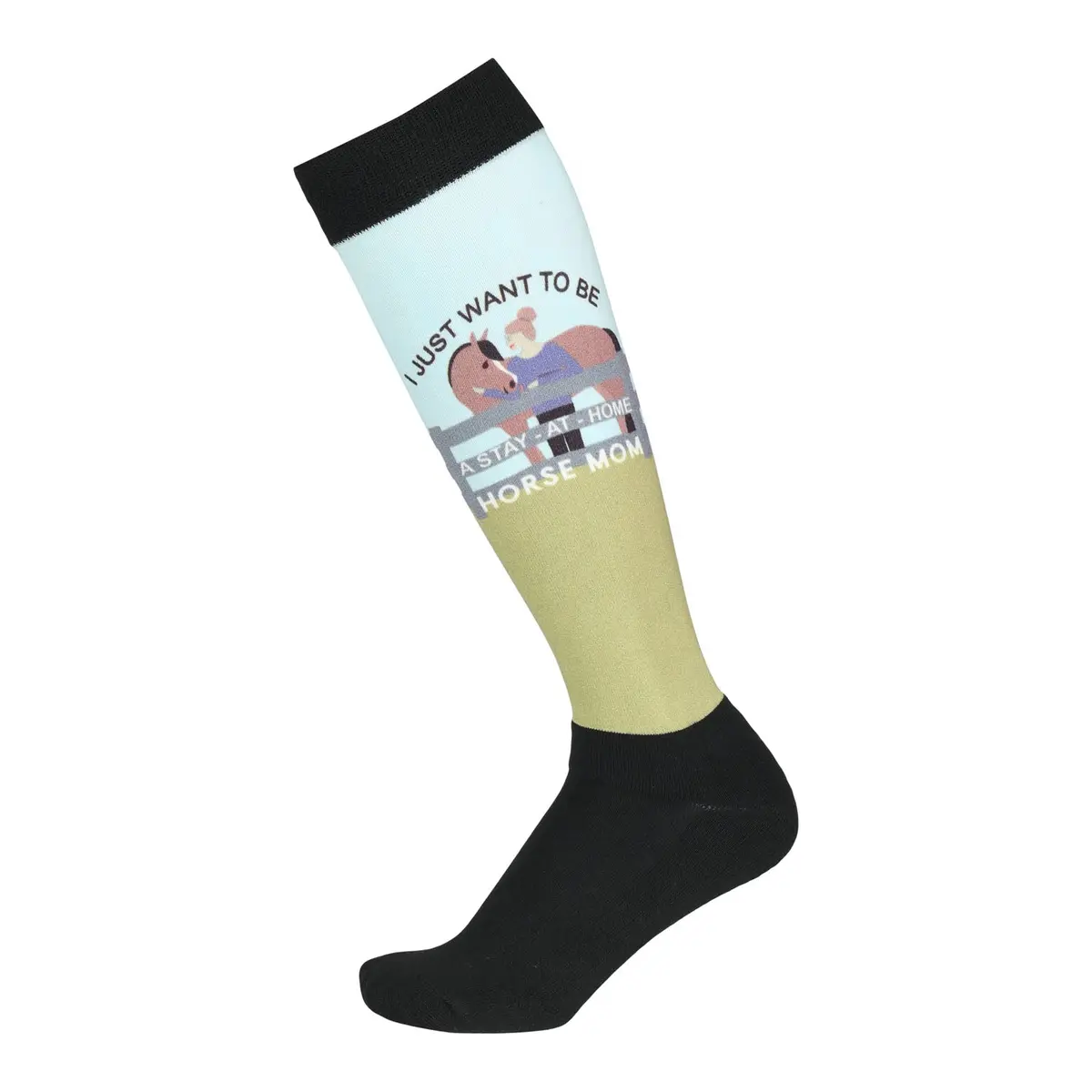 Dapplebay  Slick Boot Socks-Horse Mom 1