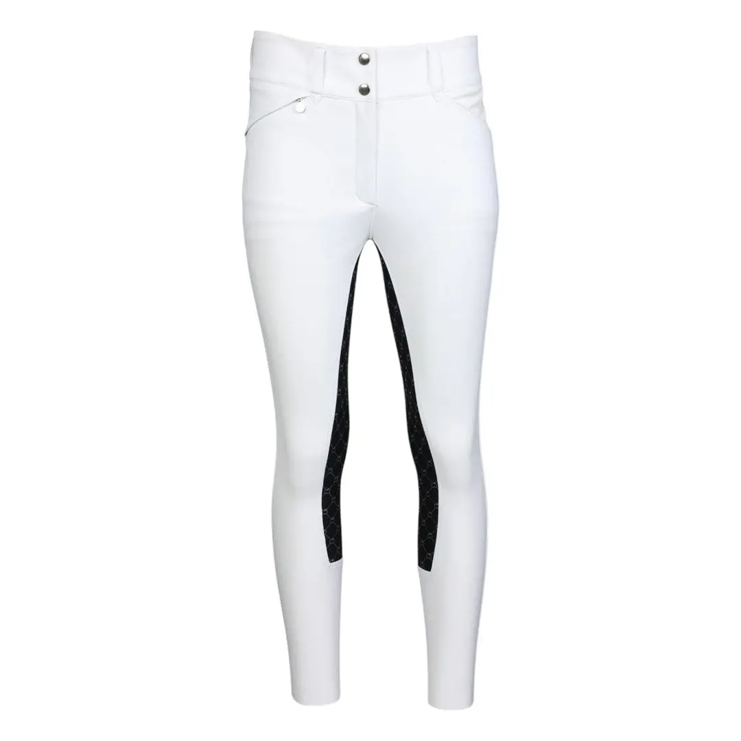 Dapplebay Sport Dressage Full Seat Show Breeches-White 1