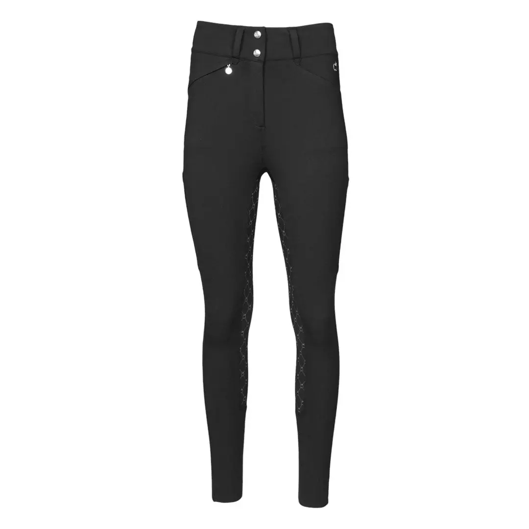 Dapplebay Compression Full Seat Breeches-Black 4