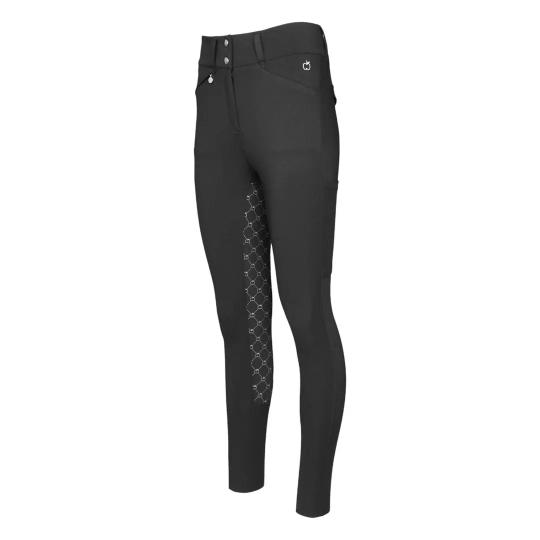 Dapplebay Compression Full Seat Breeches-Black 1
