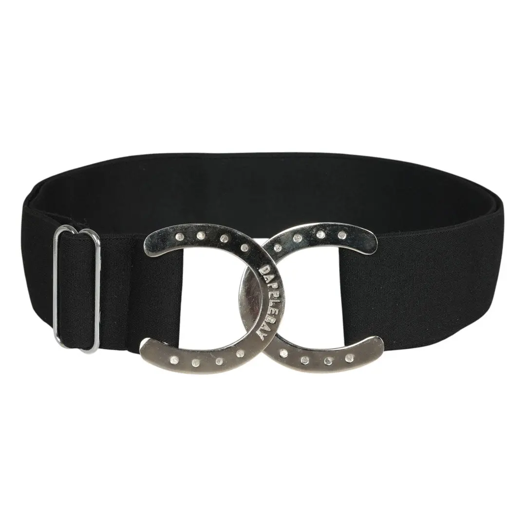 Dapplebay Horse Shoe Elastic Belt-Black 1