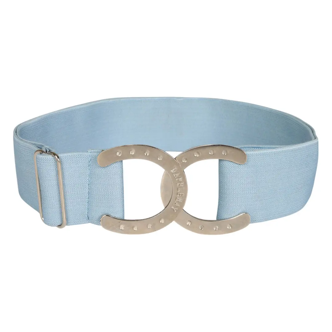 Dapplebay Horse Shoe Elastic Belt-Light Blue 1