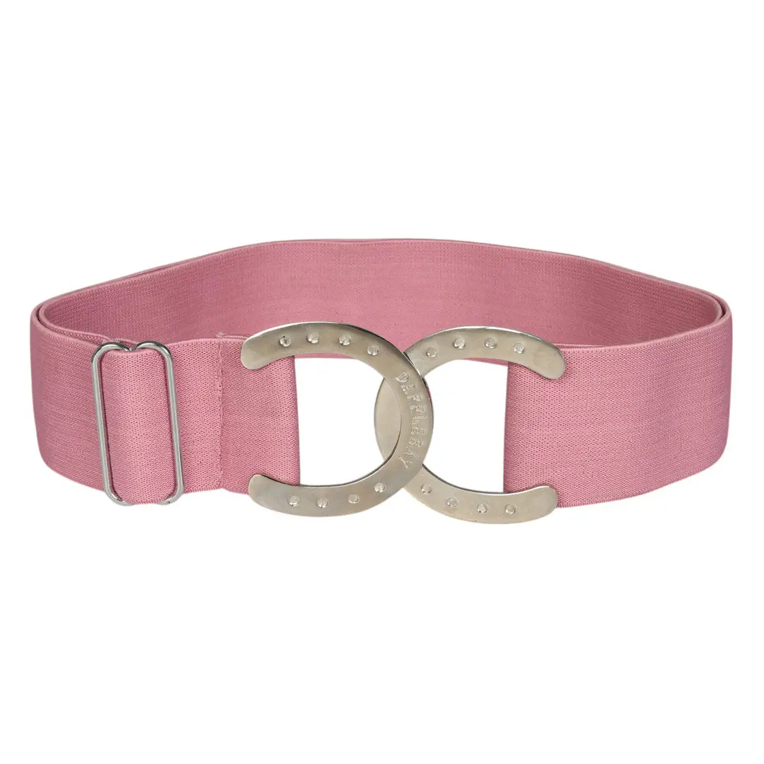 Dapplebay Horse Shoe Elastic Belt-Light Pink 1