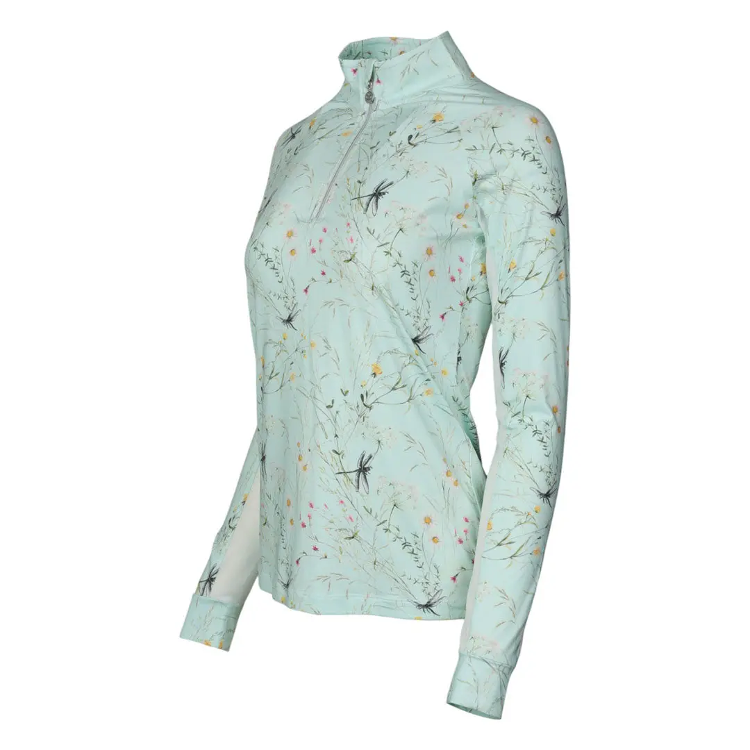 Dapplebay Dragonfly Meadow 1/4 Zip Riding Top - Long Sleeve 2