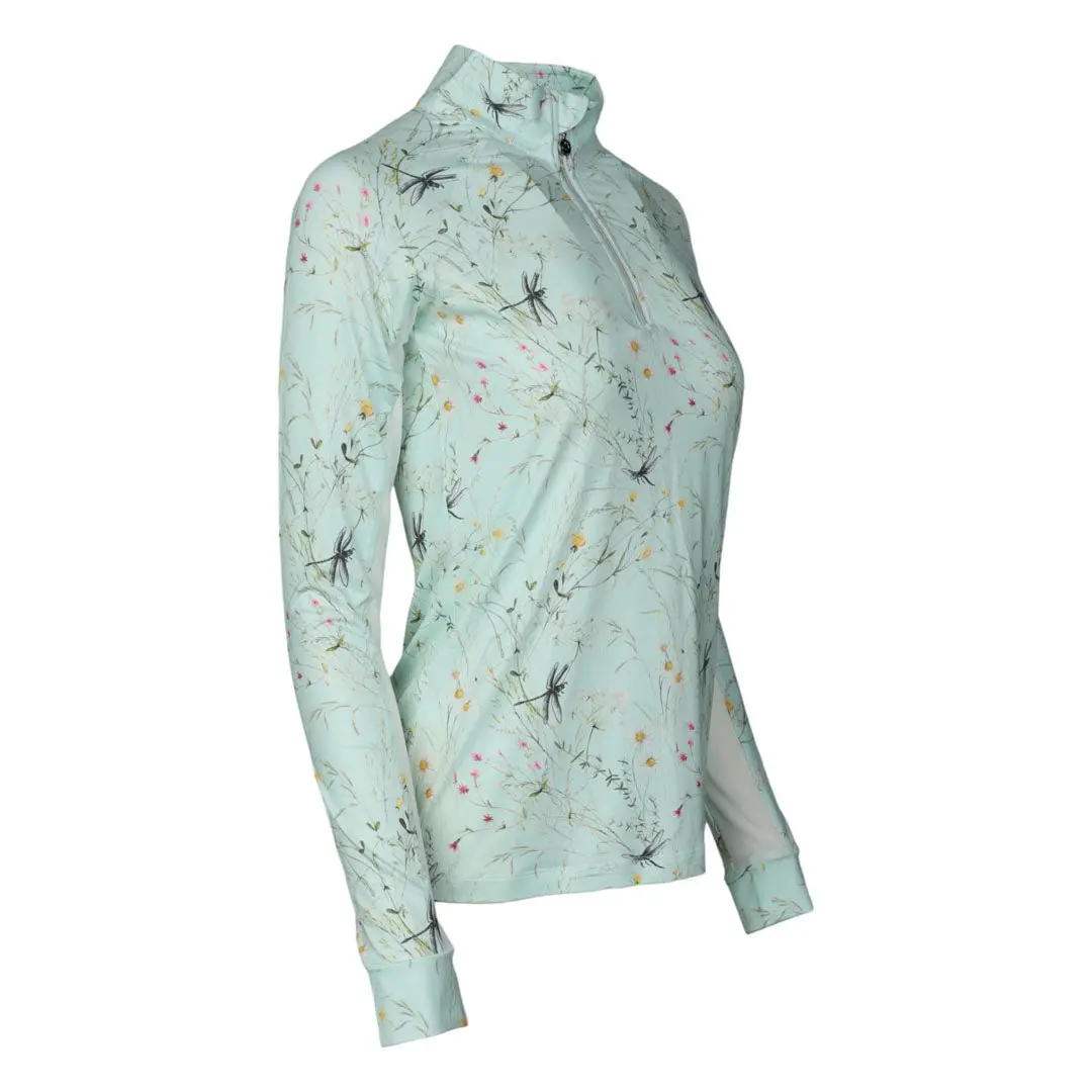 Dapplebay Dragonfly Meadow 1/4 Zip Riding Top - Long Sleeve 4