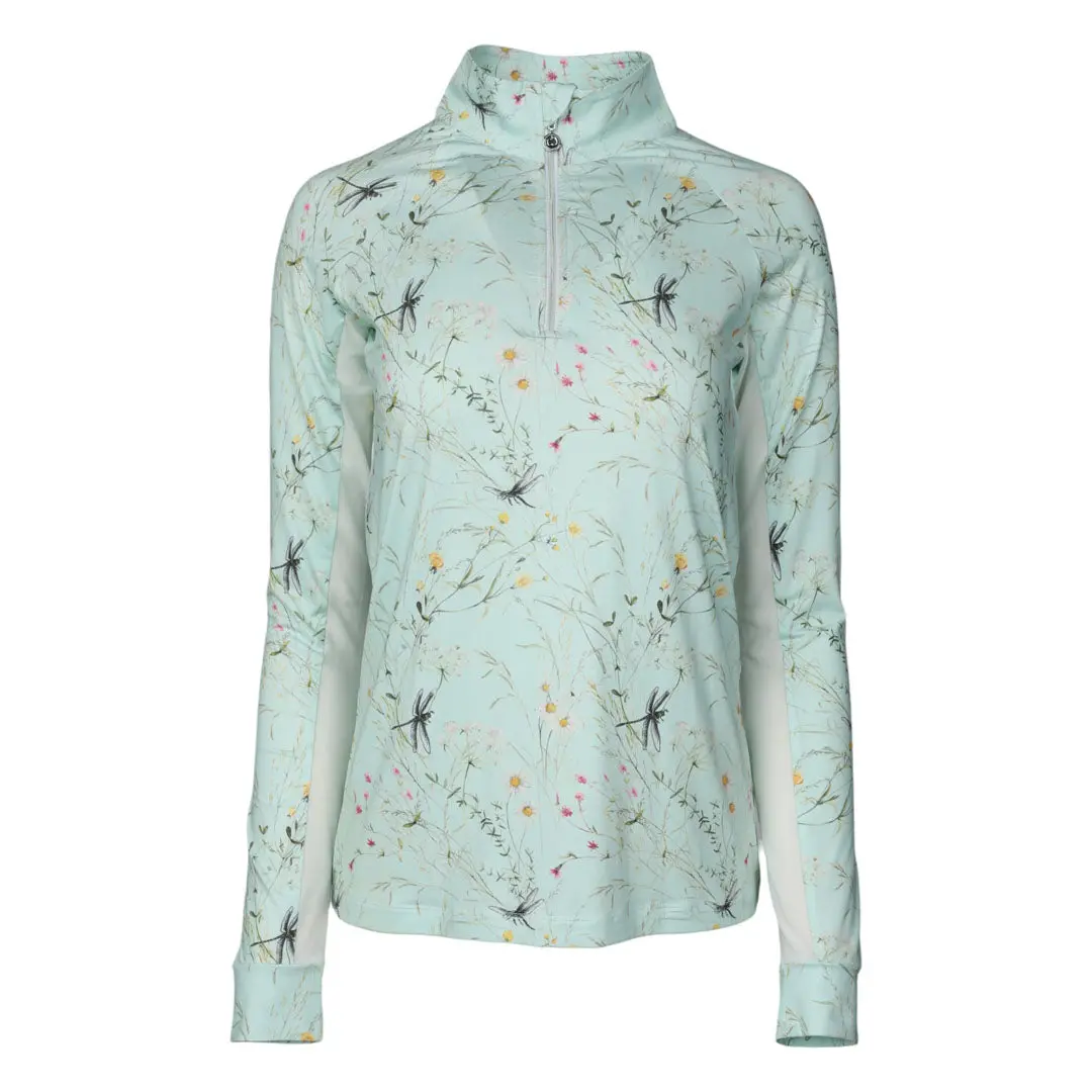 Dapplebay Dragonfly Meadow 1/4 Zip Riding Top - Long Sleeve 5