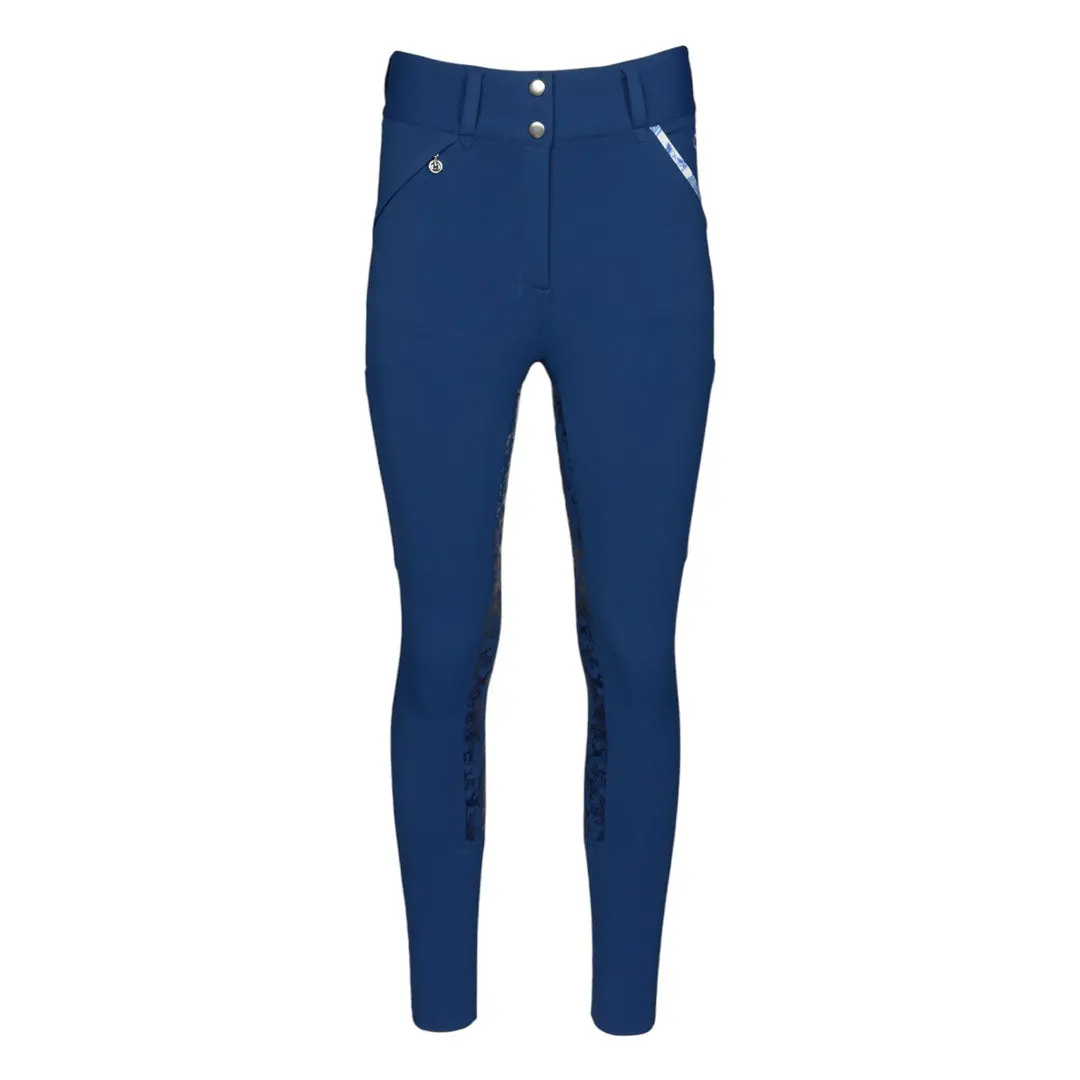 Dapplebay Equestrian Toile Full Seat Breeches-Bright Navy 1