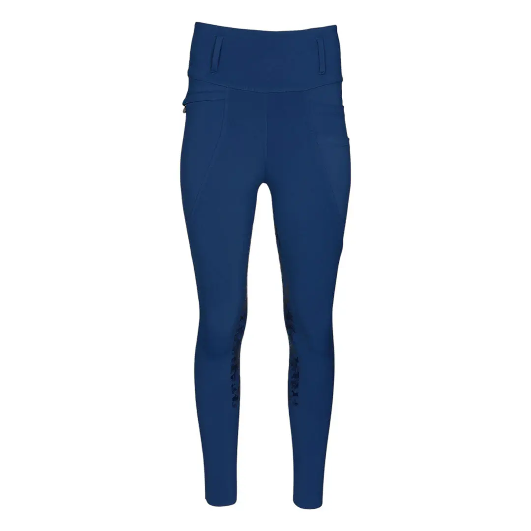 Dapplebay Equestrian Toile Essential Tights-Navy 1