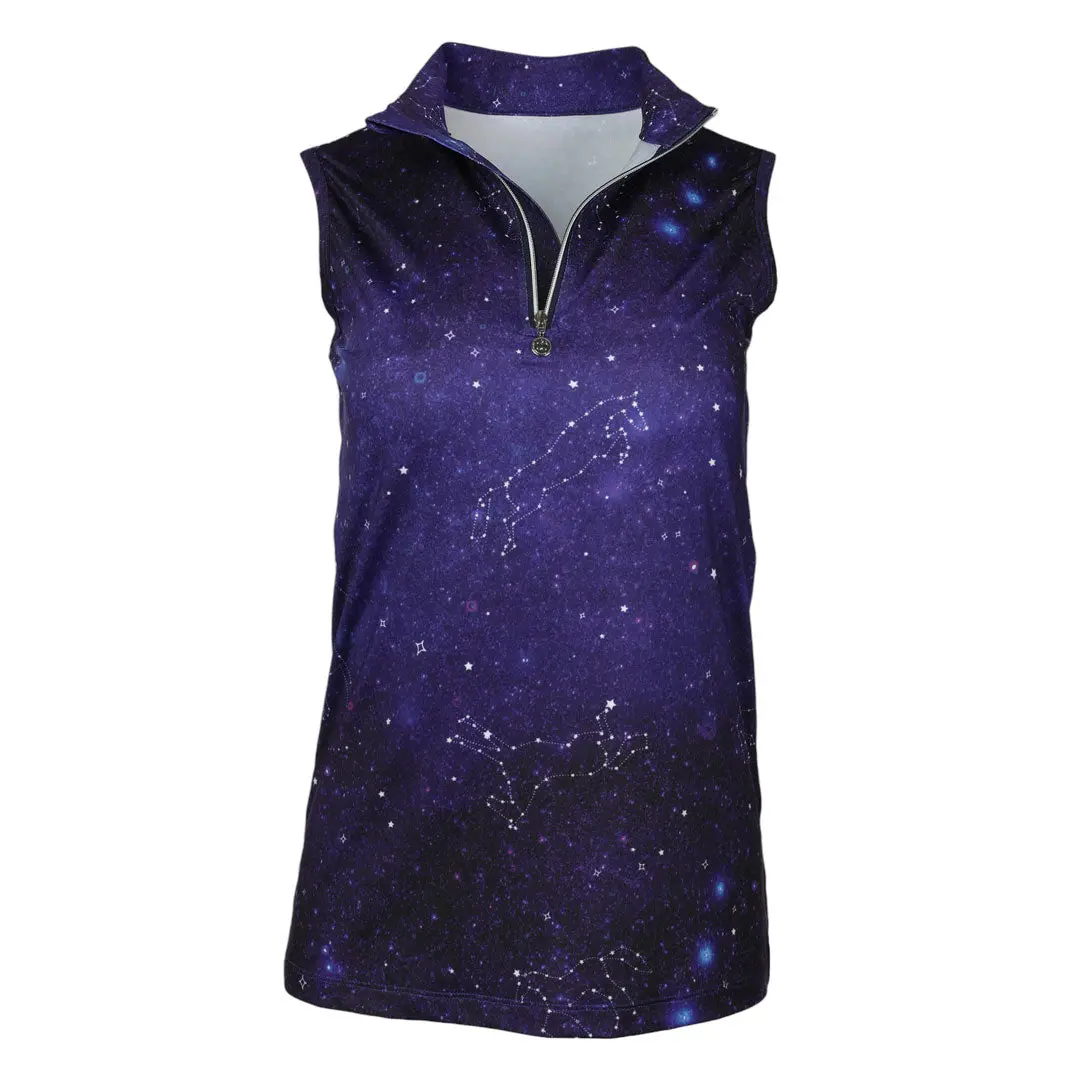 Dapplebay Constellation 1/4 Zip Light Riding Top-Sleeveless 1