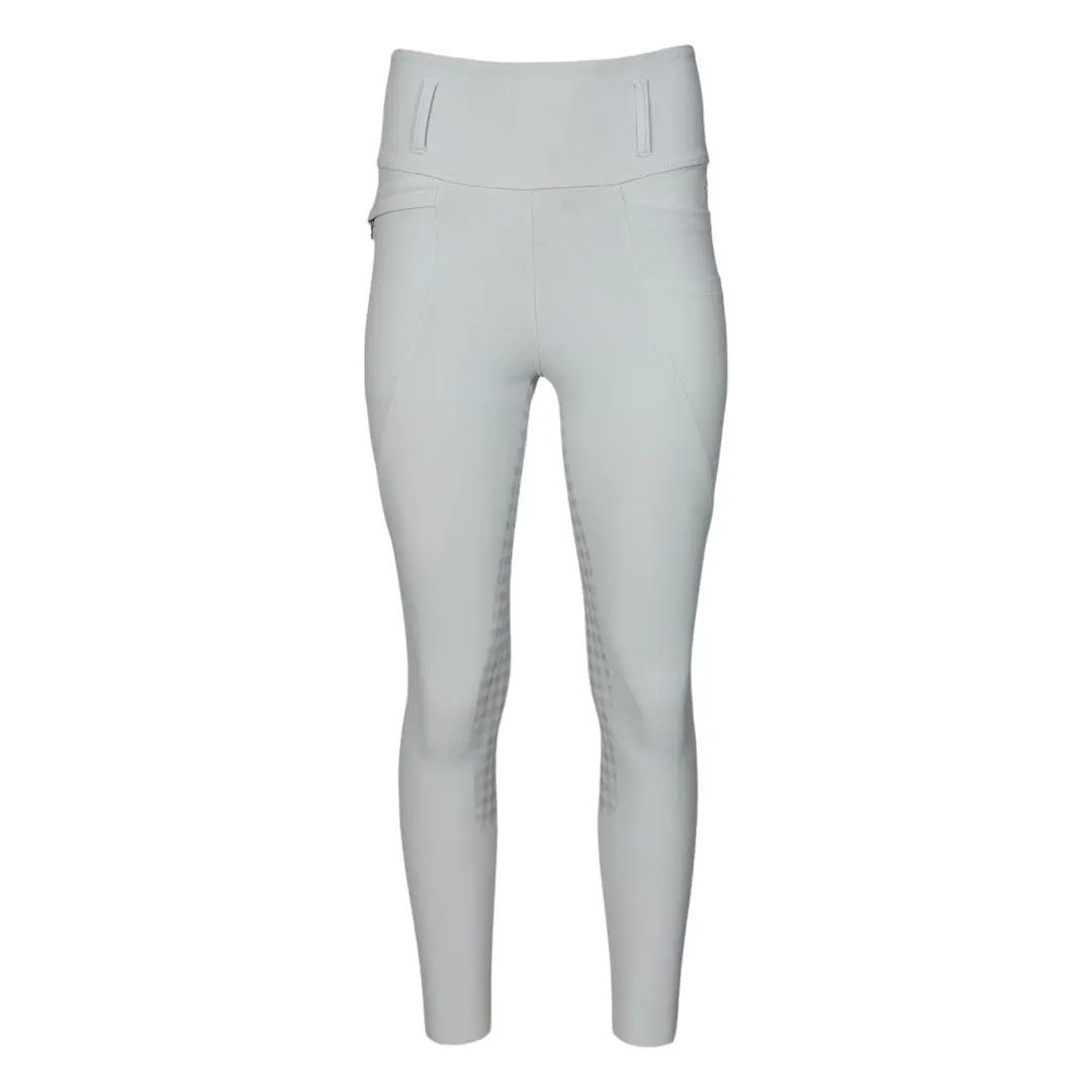Dapplebay Gingham Essential Full Seat Tights-Light Grey 1