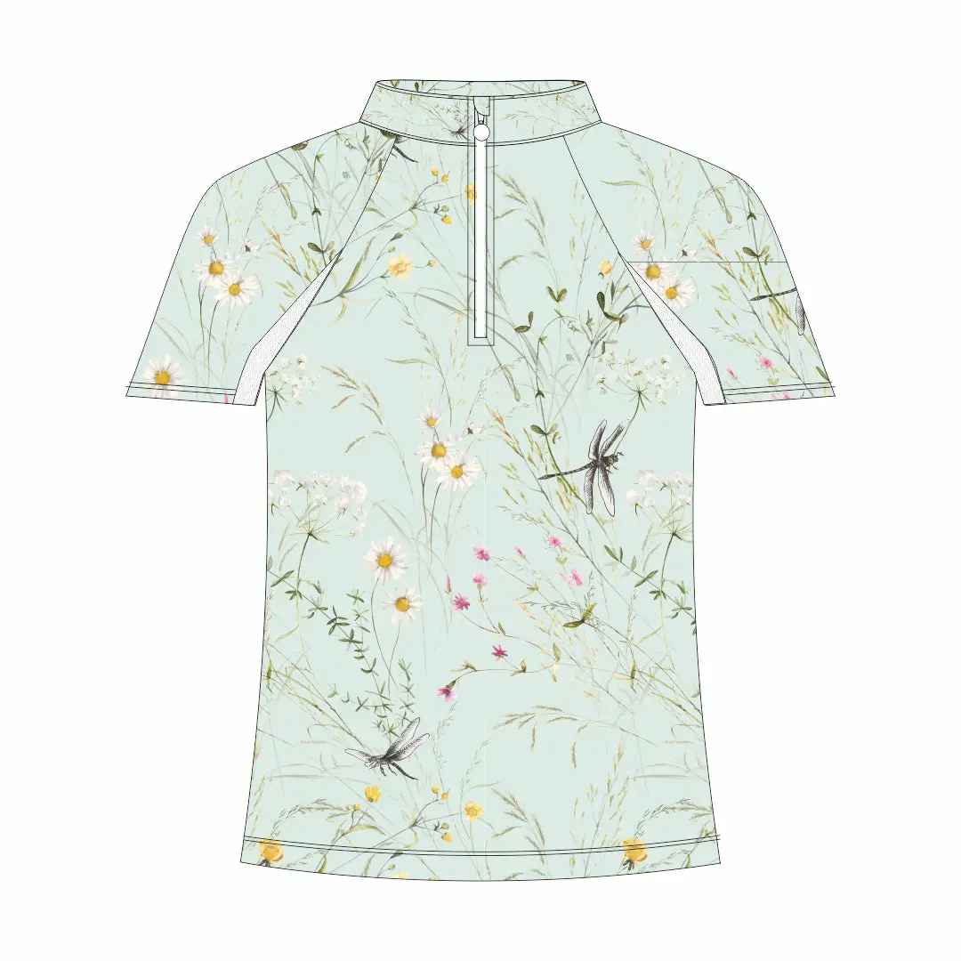 Dapplebay Kids Dragonfly Meadow 1/4 Zip - Short Sleeve 1