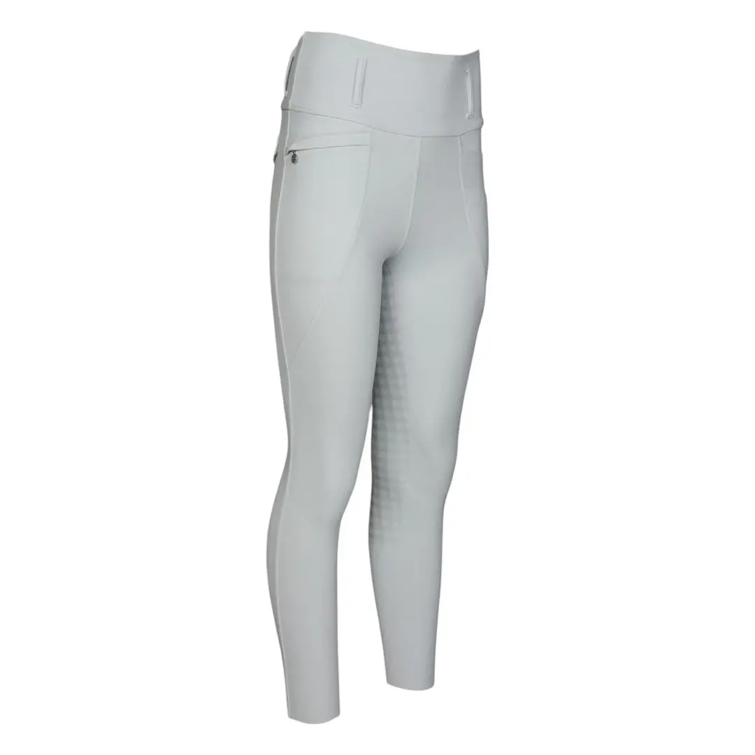 Dapplebay Kids Gingham Essential Full Seat Tights-Light Grey 4