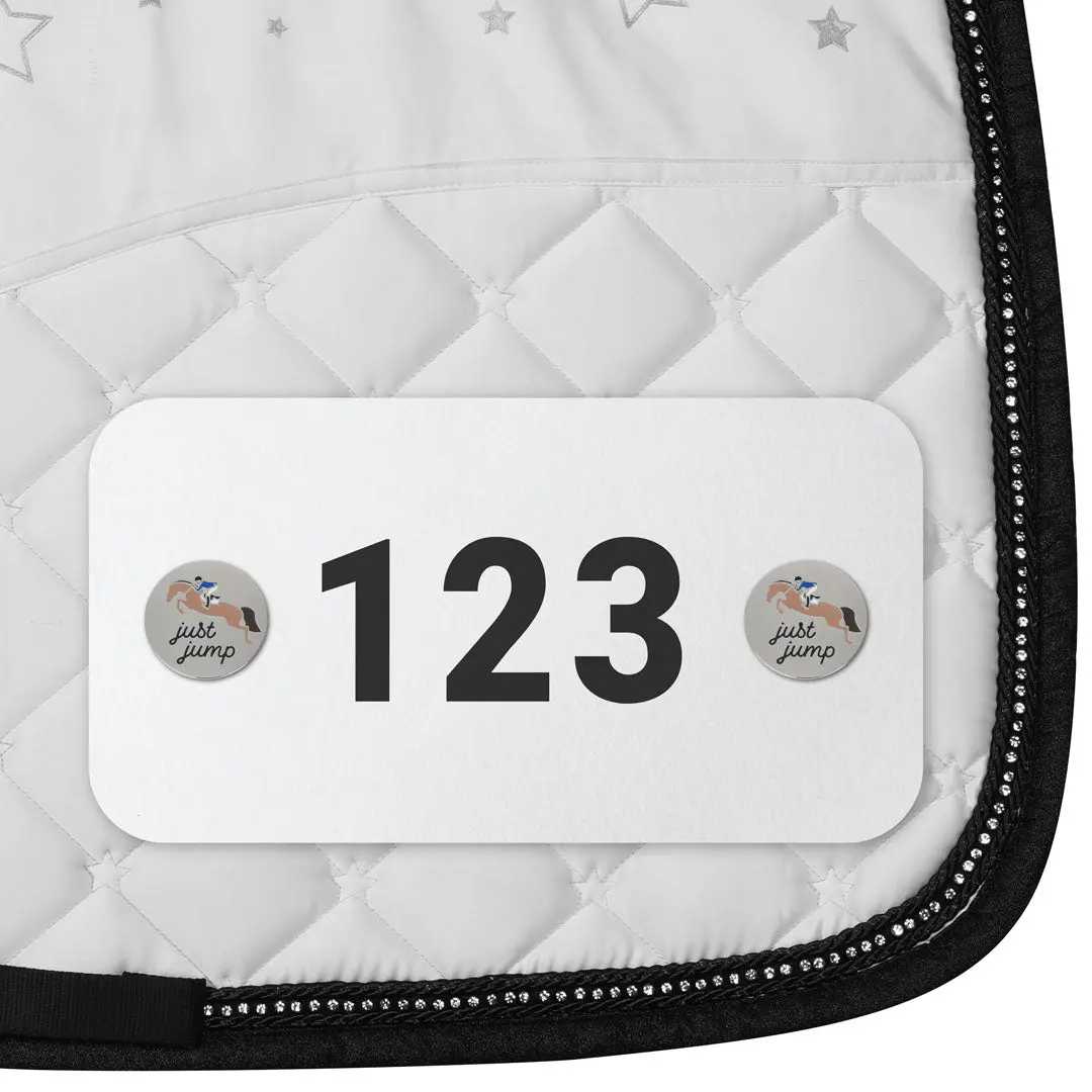 Dapplebay Horse Show Number Pins - Just Jump 1