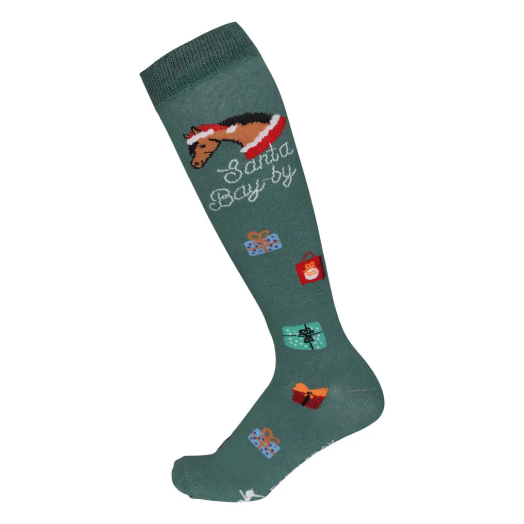 Dapplebay Santa Bay-By Knit Boot Socks 1