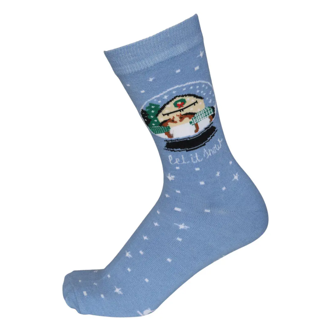 Dapplebay Let It Snow Knit Crew Socks 1