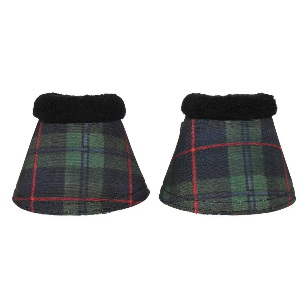 Dapplebay Holiday Plaid Bell Boots-Green 2
