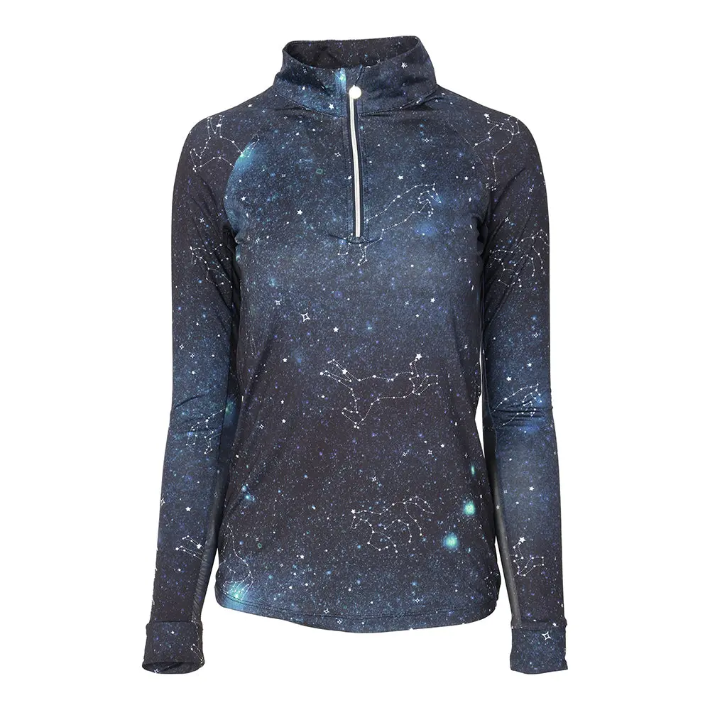 Dapplebay Midnight Constellation Ladies 1/4 Zip Riding Top 5