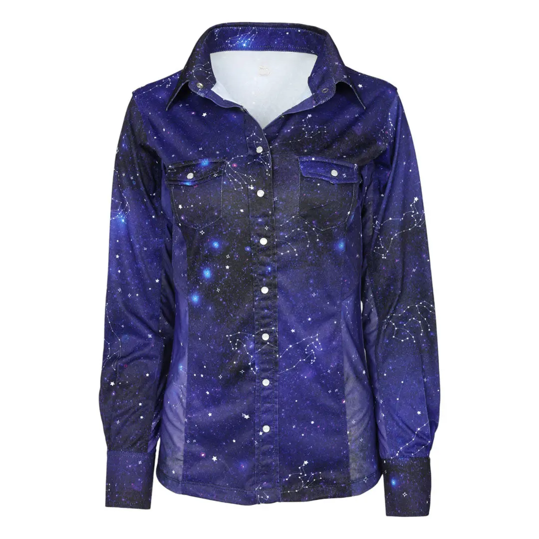 Dapplebay Constellation Western Shirt-Navy/Multi 1