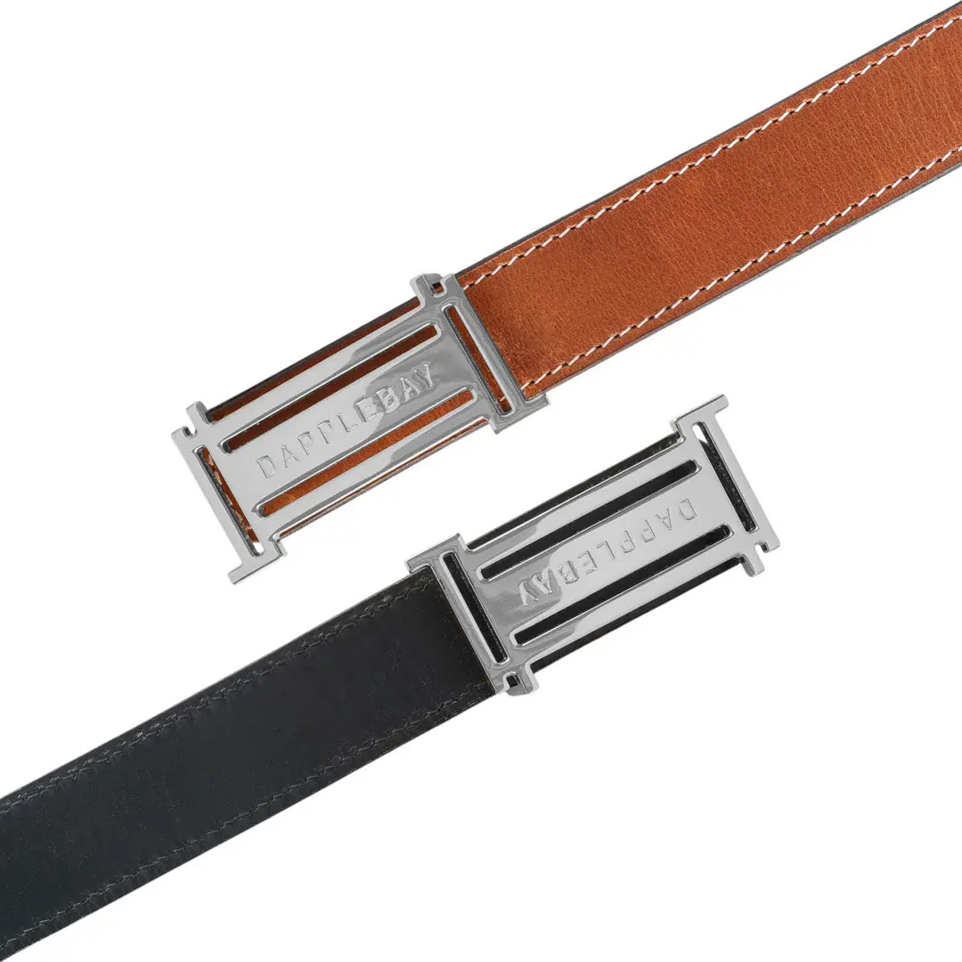 Dapplebay Reversible Jump Belt - Silver 1