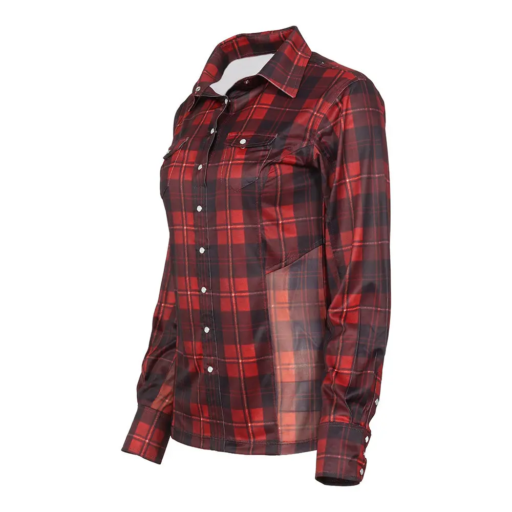 Dapplebay Holiday Plaid Western Top 8