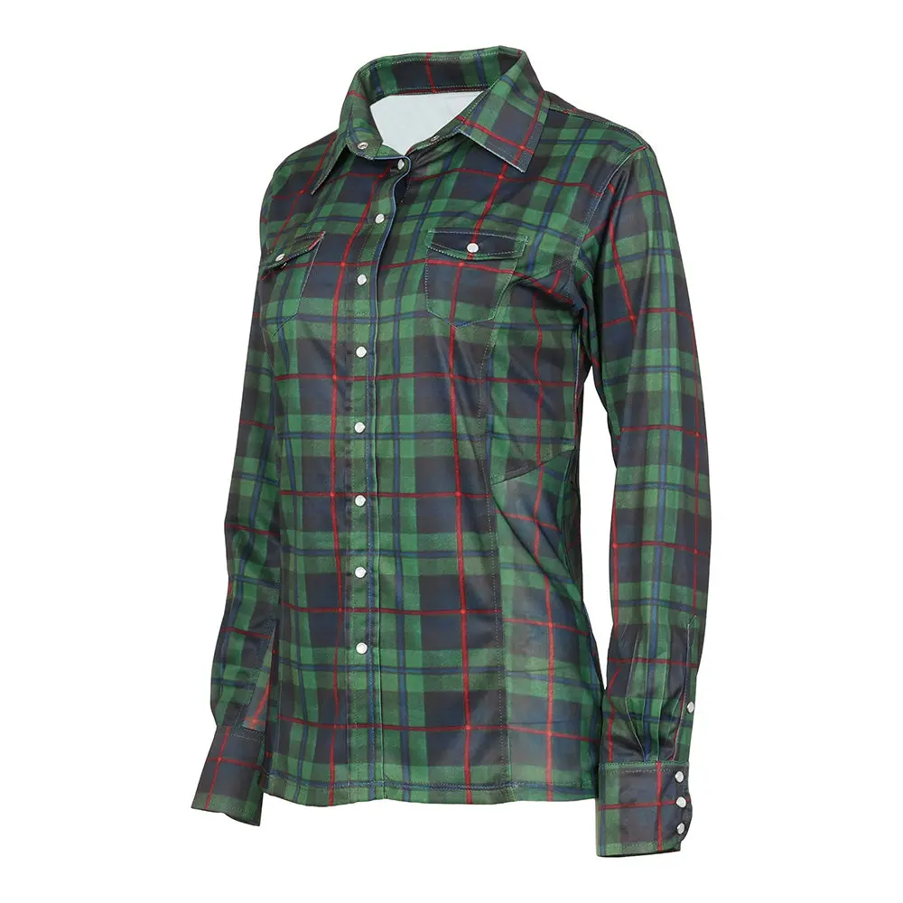 Dapplebay Holiday Plaid Western Top 12