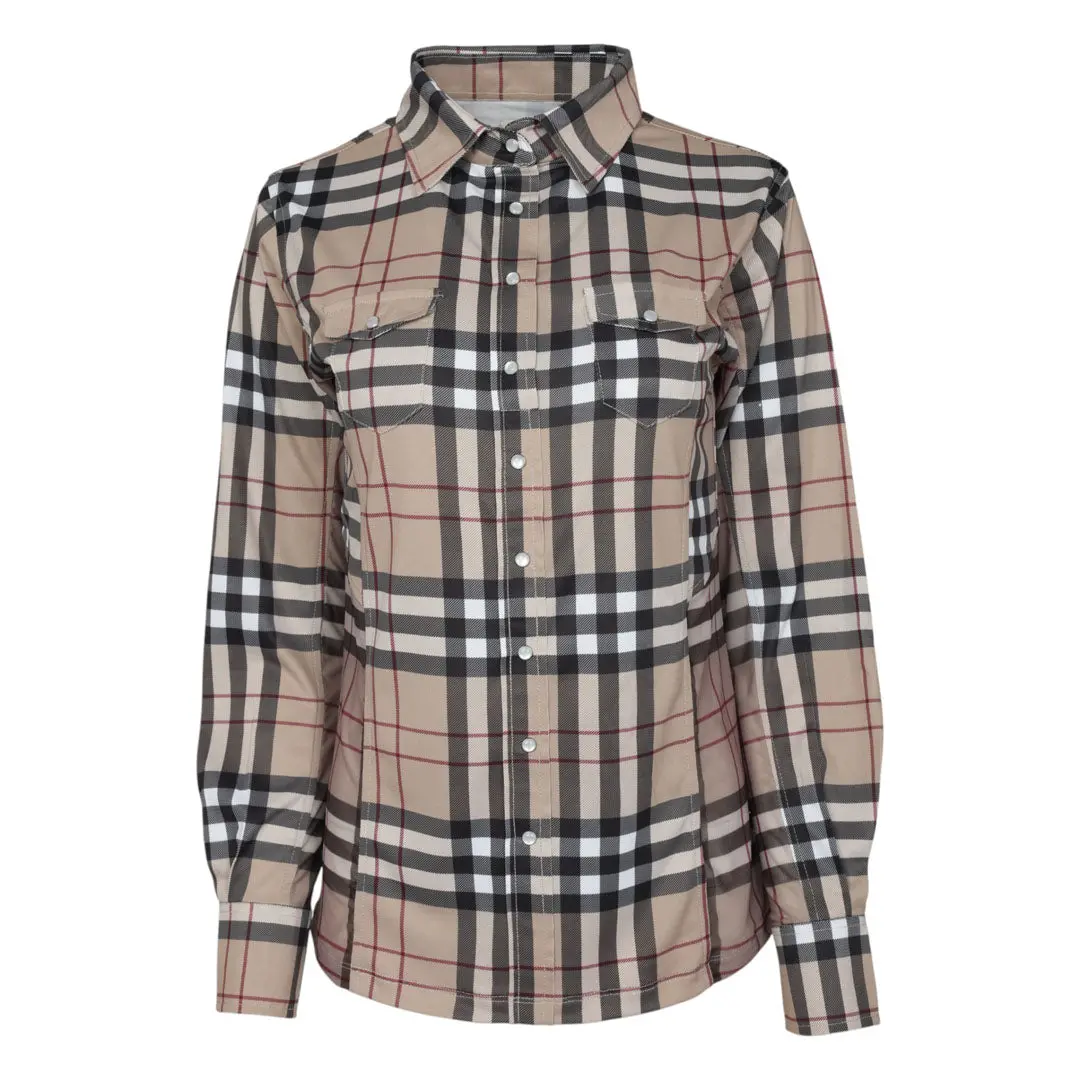 Dapplebay Holiday Plaid Western Top 5