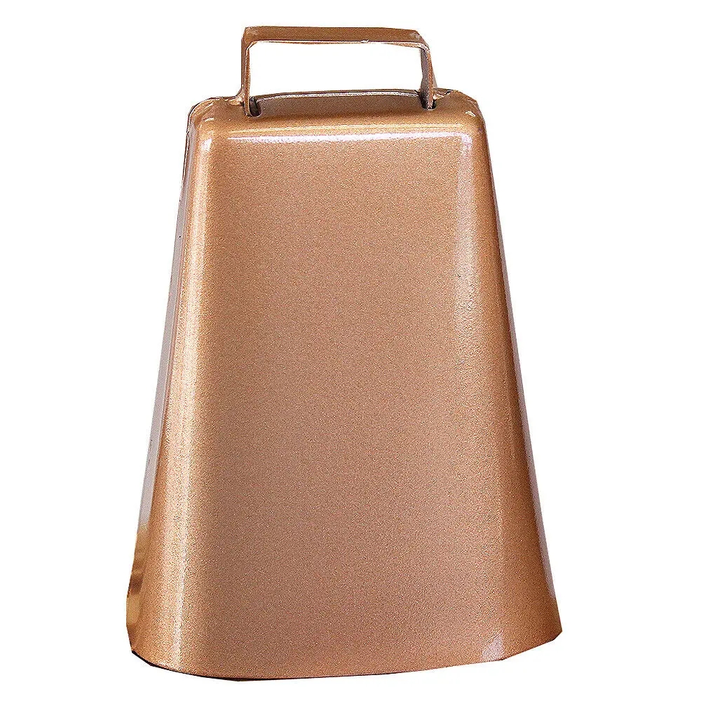 7-1/2" Hilason Kentucky Cow Or Bull Bell Copper 1