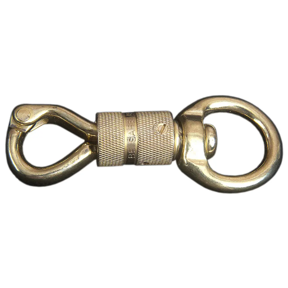 1" X 4-1/4" Western Horse Solid Brass Panic Snap – Heavy Duty Quick Release Safety Clip 1