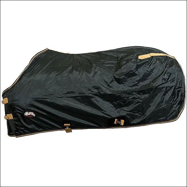 74" Weaver 420D Stable Lightweight Durable Nylon Horse Sheet W/ Surcingle Black 1