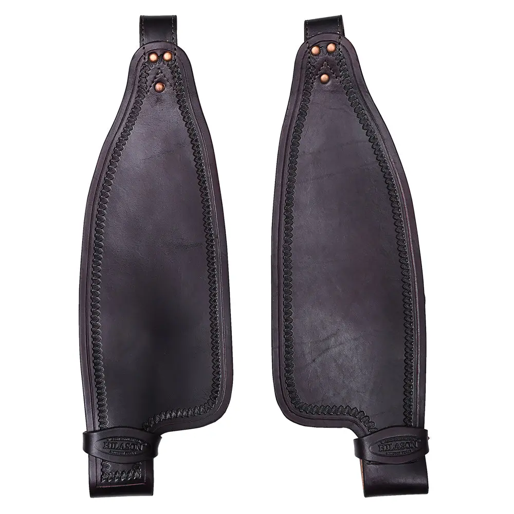 Hilason Leather Saddle Replacement Fender Pair With Hobble Straps Adult 1