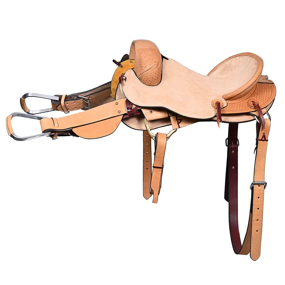 Horse Bronc Saddle Hilason Classic Series Rodeo American Leather 1