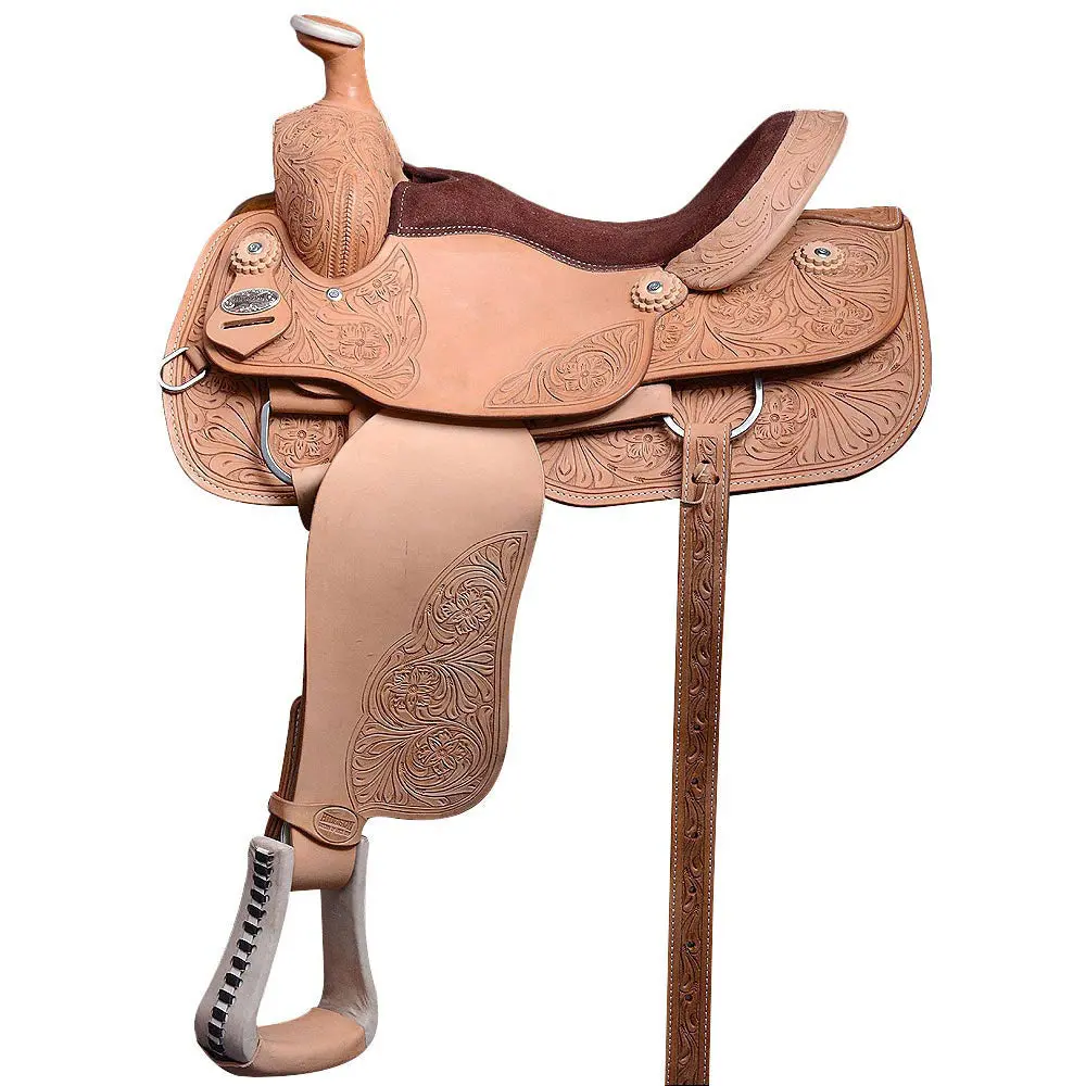 Western Horse Saddle American Leather Ranch Roping Cowboy Hilason 1
