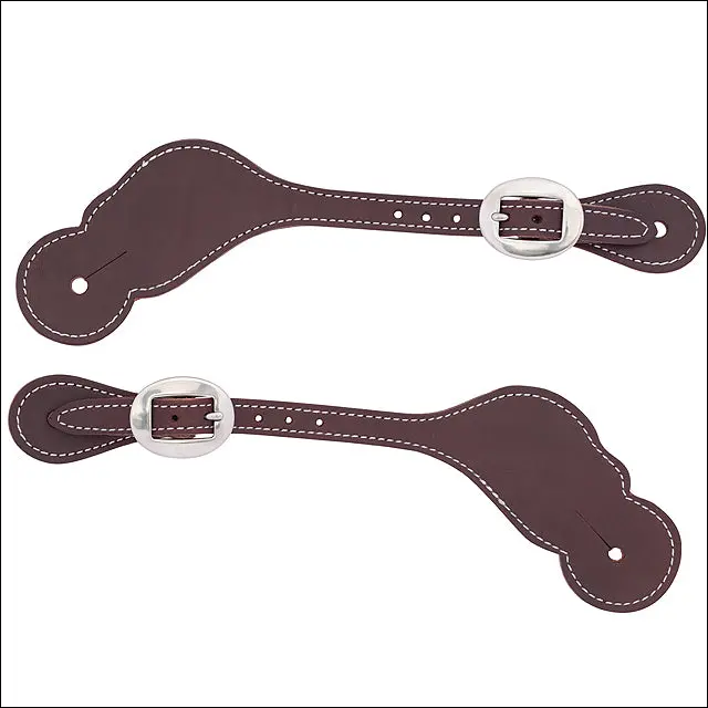 Weaver Harness Leather Working Cowboy Spur Straps W/ Non Rust Steel Hardware 1