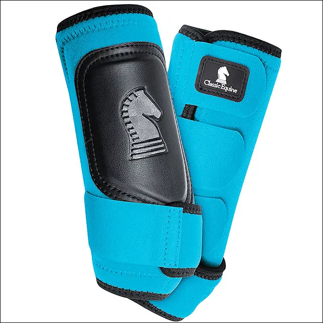 Classic Equine Classicfit Neoprene Horse Hind Leg Boots Pair White 1