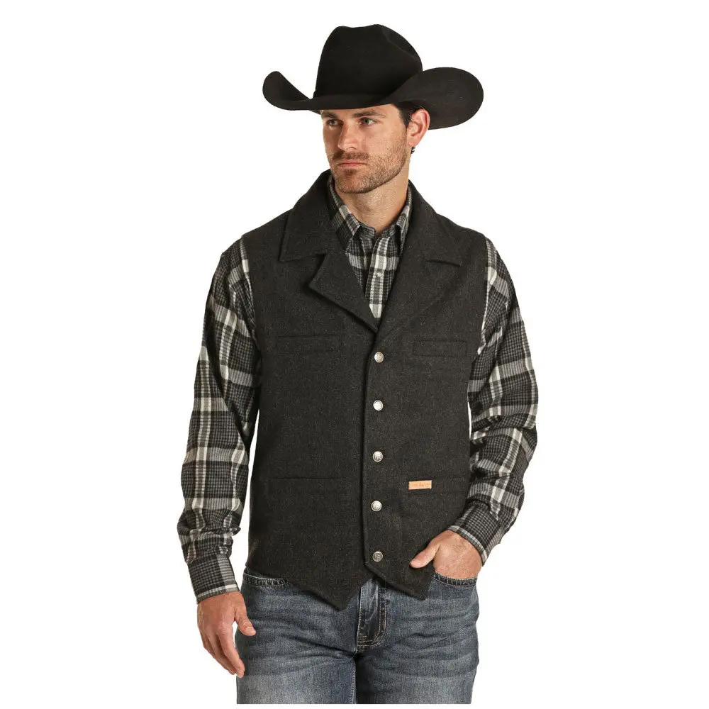 Panhandle Men's Solid Montana Vest 1