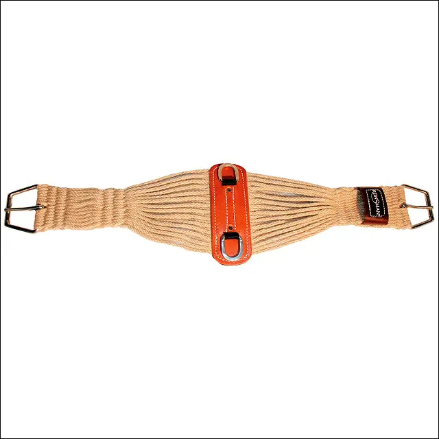 34" Reinsman Horse 100% Mohair Roper Cinch Girth W/ Leather Center 1