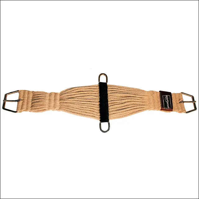 34" Reinsman Roper Mohair Horse C" Girth Natural W/ Stainless Steel Hardware 1
