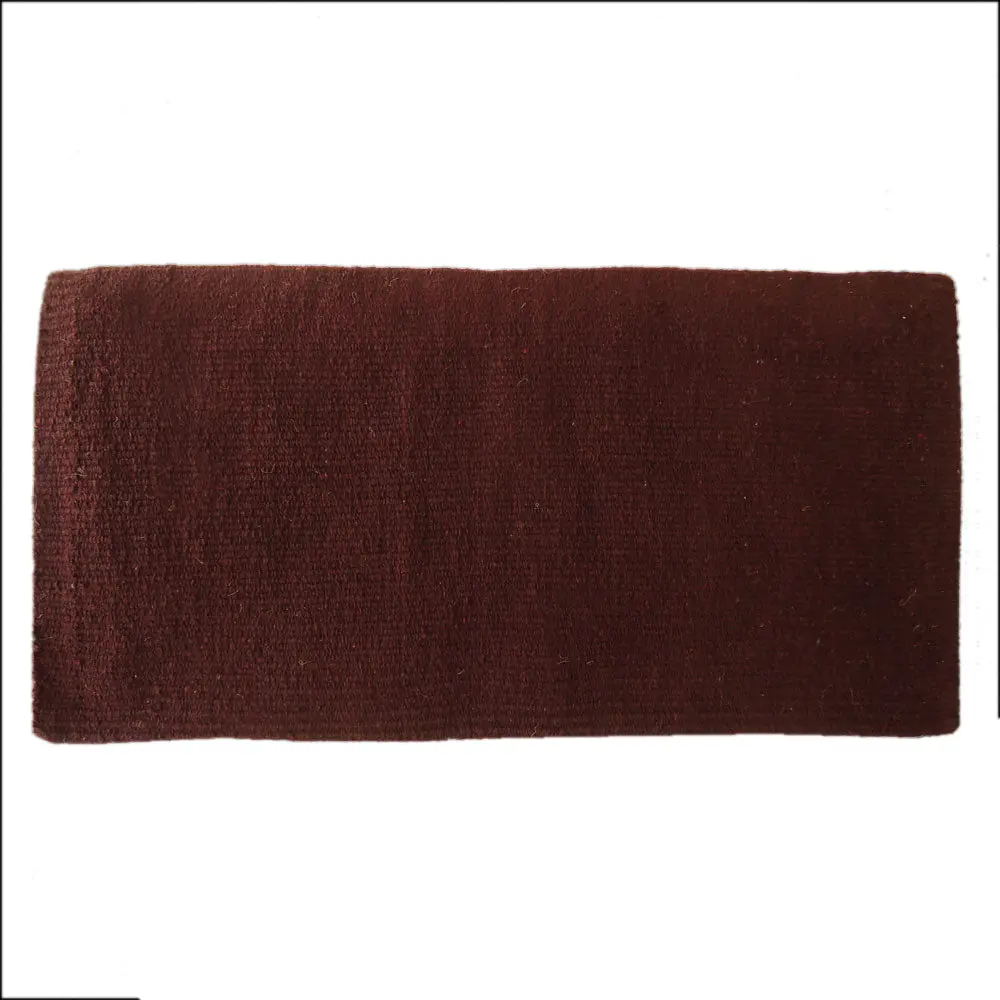 Hilason Western Horse Saddle Blanket Acrylic Wool Without Pad Rodeo Brown 1