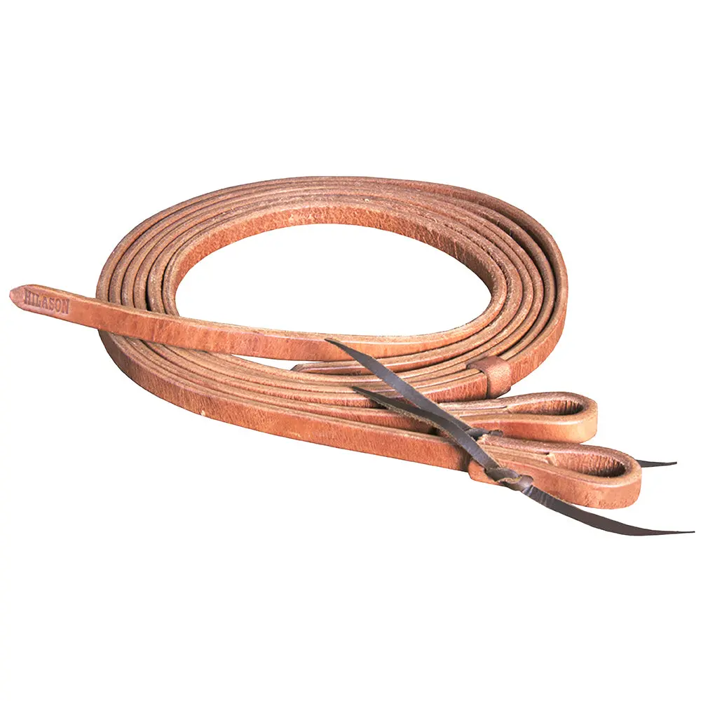 Hilason Western Horse Leather Split Reins - Hoak 1/2 X 8 Waterloop | Rein For 1