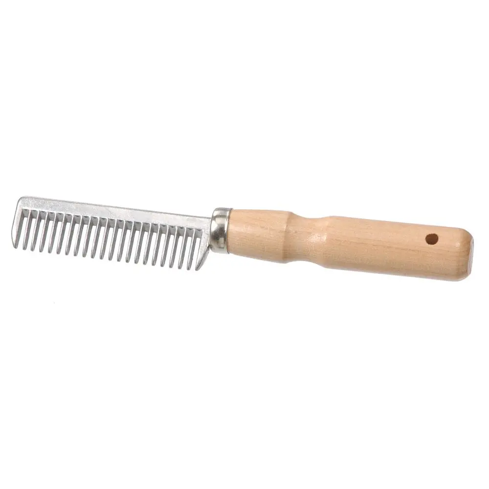Tough 1 Manes & Tail Comb W/Natural Wood Handle Better Grip 1