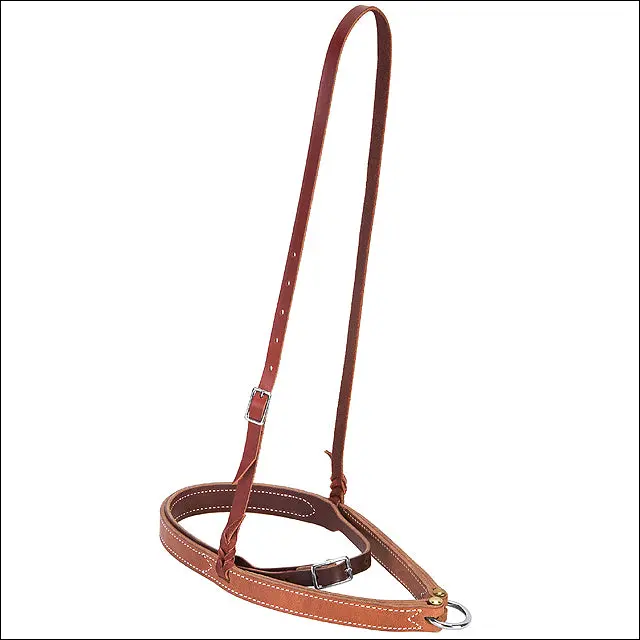 1/2" Weaver Horse Tack Soft Latigo Leather Noseband Caveson Combo Pack 1
