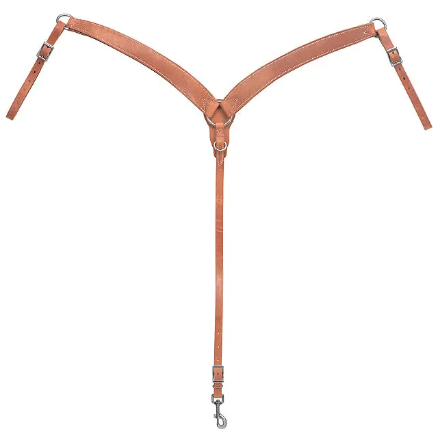 Weaver Harness Durable Leather Lined Contoured Ring In Center Breast Collar 1