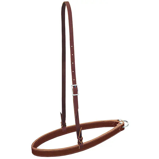 Weaver Horizons Ring Bolt Durable Leather Noseband Standard Tan 1