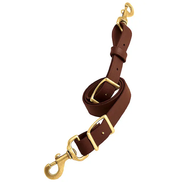 1" X 40" Weaver Synthetic Webbing Durable Tie Down Strap W/ Brass Snap Brown 1