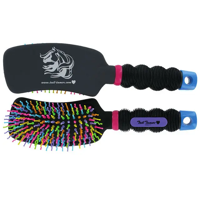 Professional Choice Western Tack Horse Tail Tamer Brush Rainbow 1