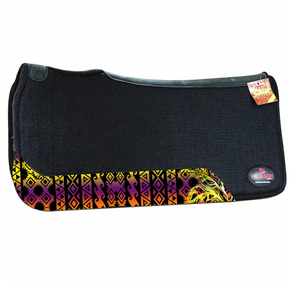 Hilason 31 In X 30 In Western Horse 100% Wool Felt Saddle Pad 5
