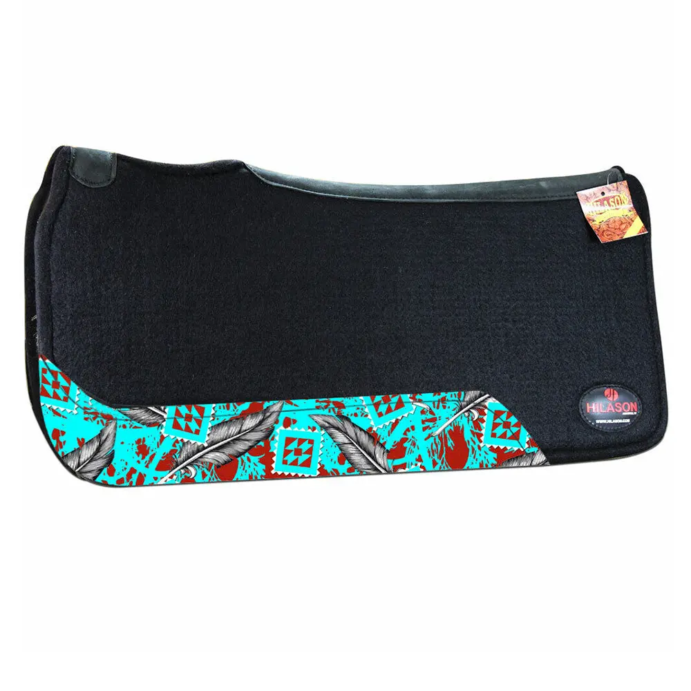 Hilason 31 In X 30 In Western Horse 100% Wool Felt Saddle Pad 30