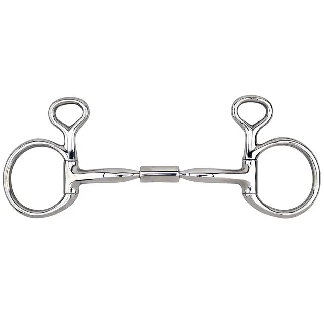 5" Toklat Myler Medium Baucher Cheek Stainless Steel Comfort Snaffle Mouth Bit 1